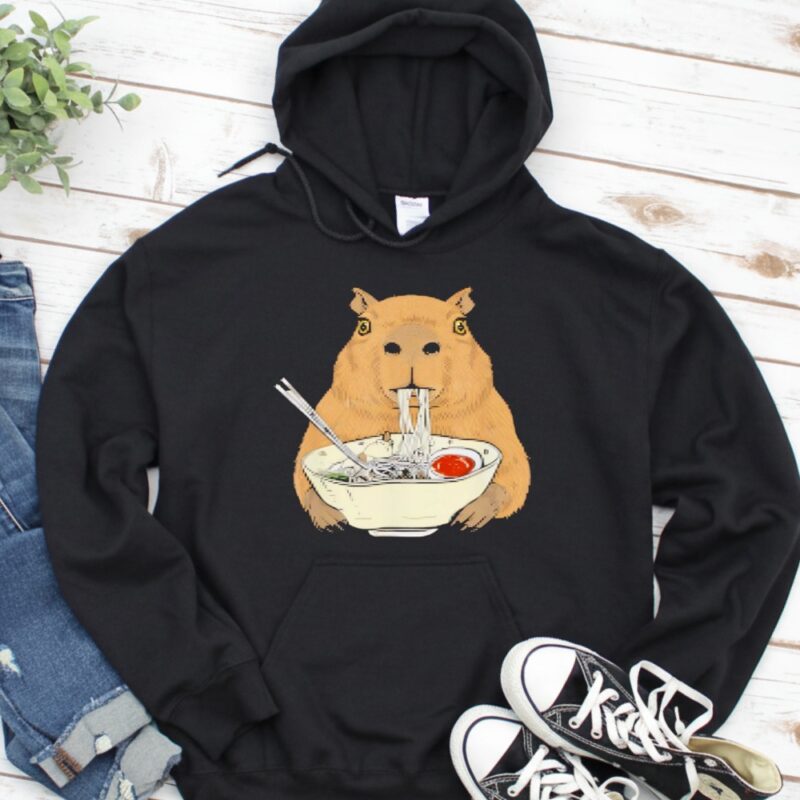 Capybara eat Ramen Japanese_Hoodie