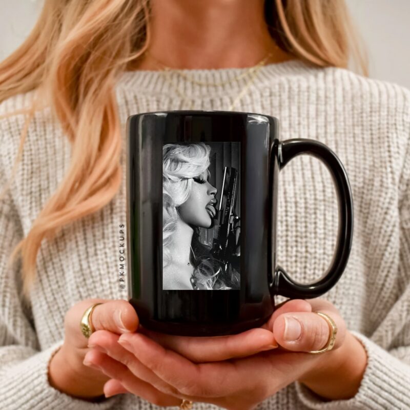 Cardi licks pistol vintage_Ceramic Mug