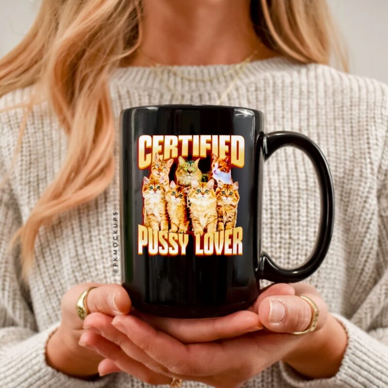 Certified Pussy Lover Cat_Ceramic Mug