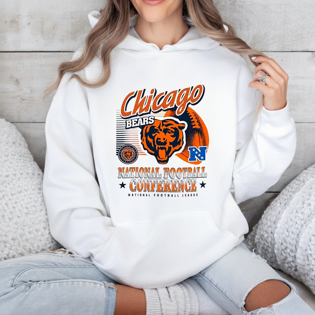 Chicago Bears NFL Conference Logo Ball Retro Shirt chicago bears retro logo shirt