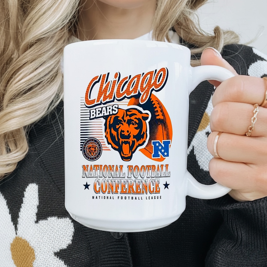 Chicago Bears NFL Conference Logo Ball Retro Shirt chicago bears retro logo shirt