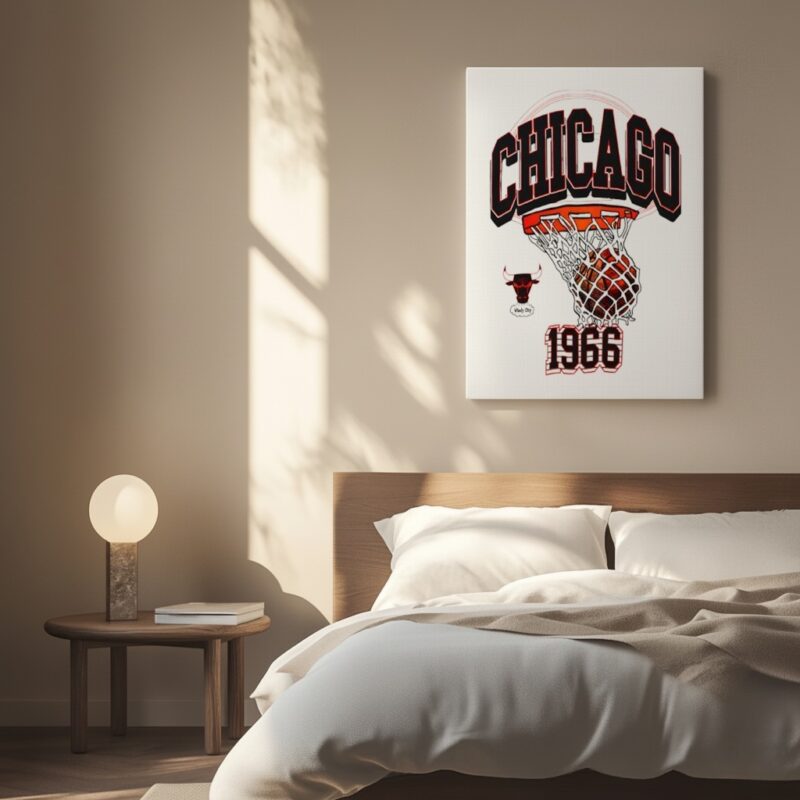 Chicago Bulls White Sswagger Graphic_Canvas