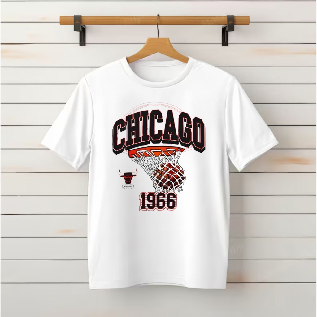 Chicago Bulls White Sswagger Graphic Shirt