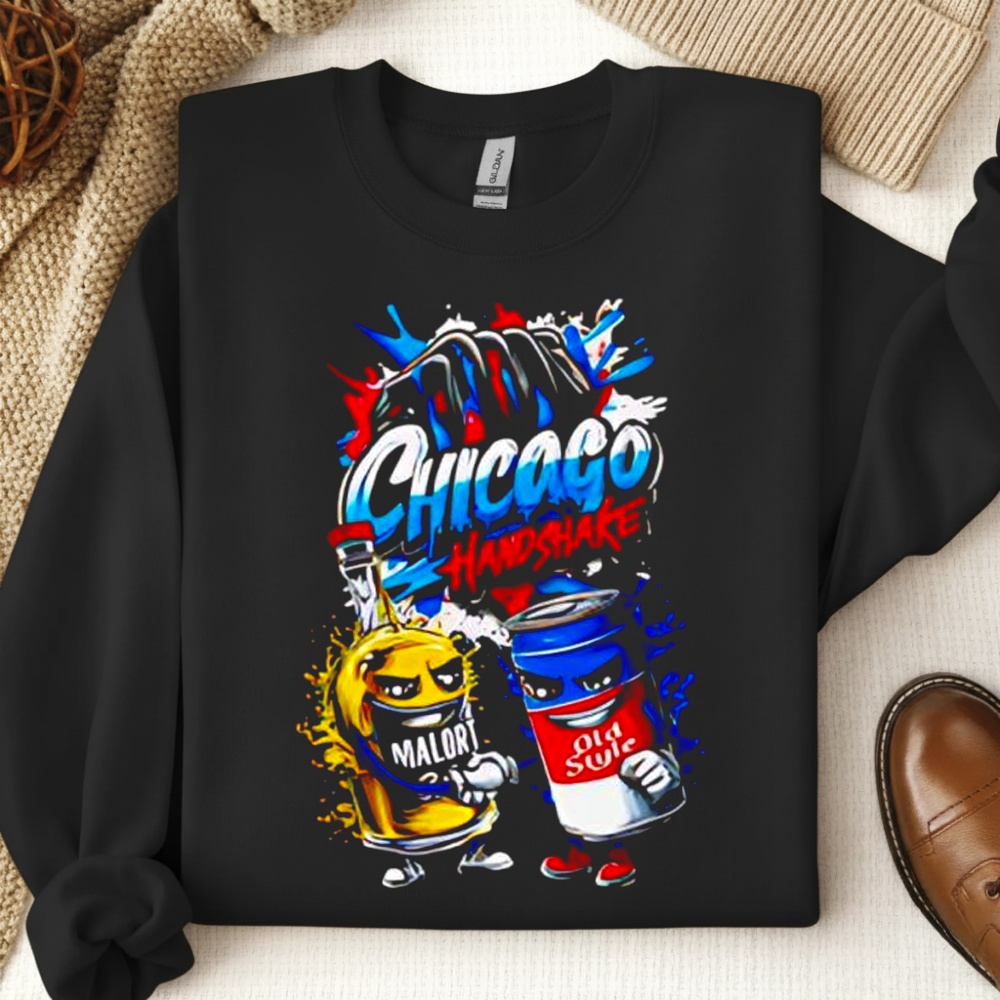 Chicago Handshake Malört Chicago Old Style Shirt