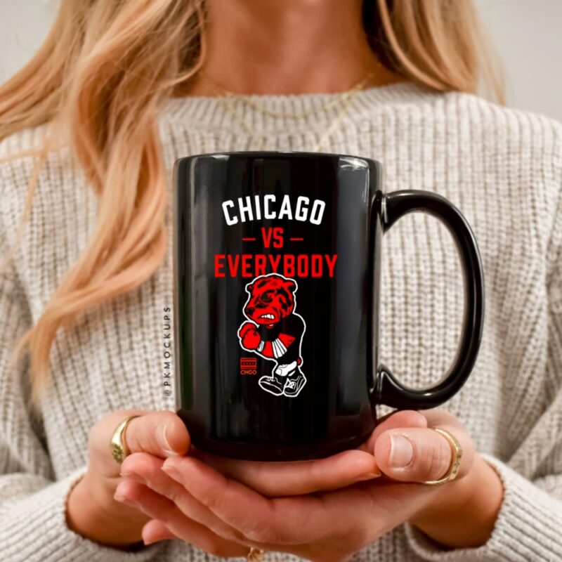Chicago vs Everybody mascot graphic_Ceramic Mug