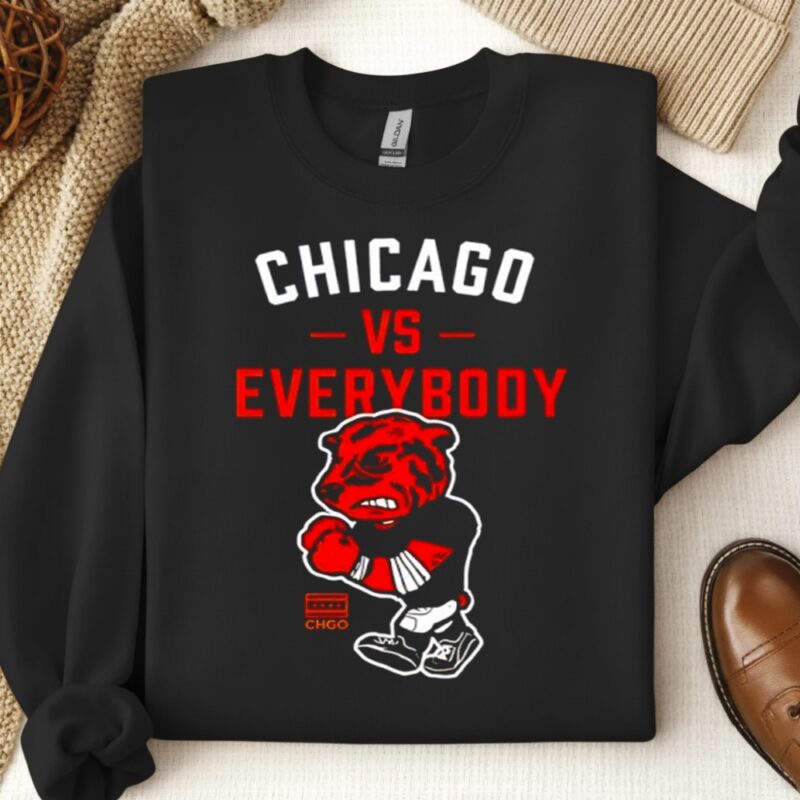 Chicago vs Everybody mascot graphic_Crewneck Sweatshirt