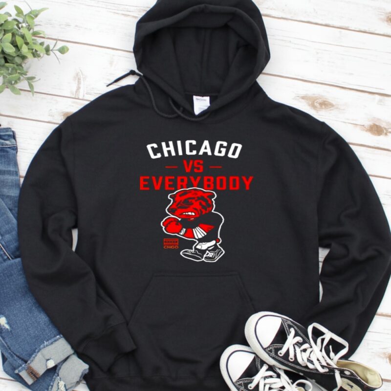 Chicago vs Everybody mascot graphic_Hoodie