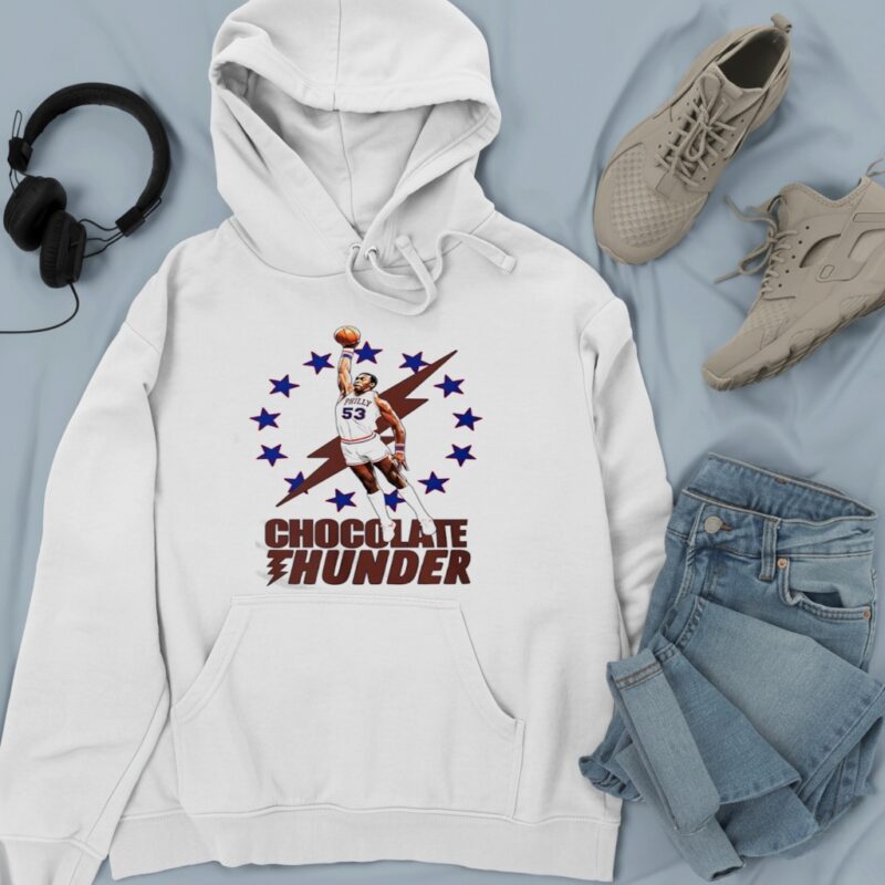 Chocolate Thunder Darryl Dawkins Philadelphia Sixers basketball_Hoodie