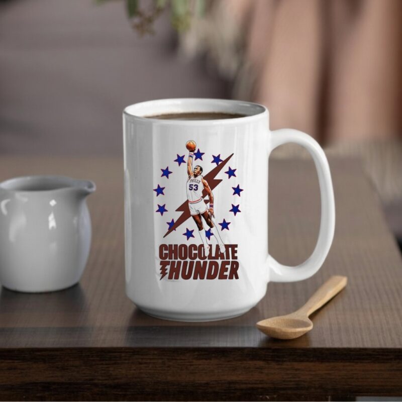 Chocolate Thunder Darryl Dawkins Philadelphia Sixers basketball_Mug