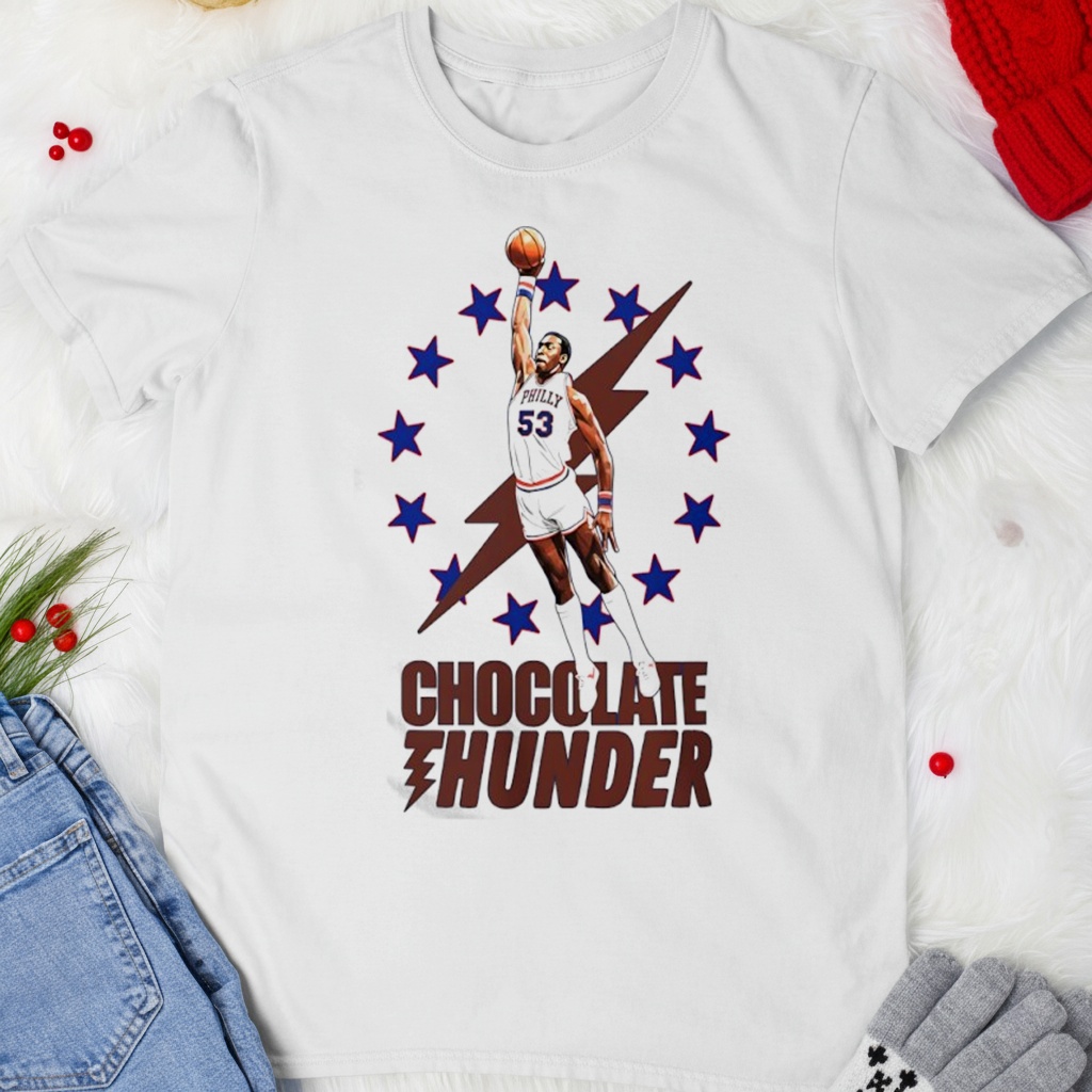 Chocolate Thunder Darryl Dawkins Philadelphia Sixers basketball shirt