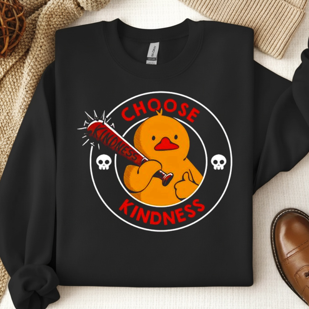 Choose Kindness Funny Duck Shirt