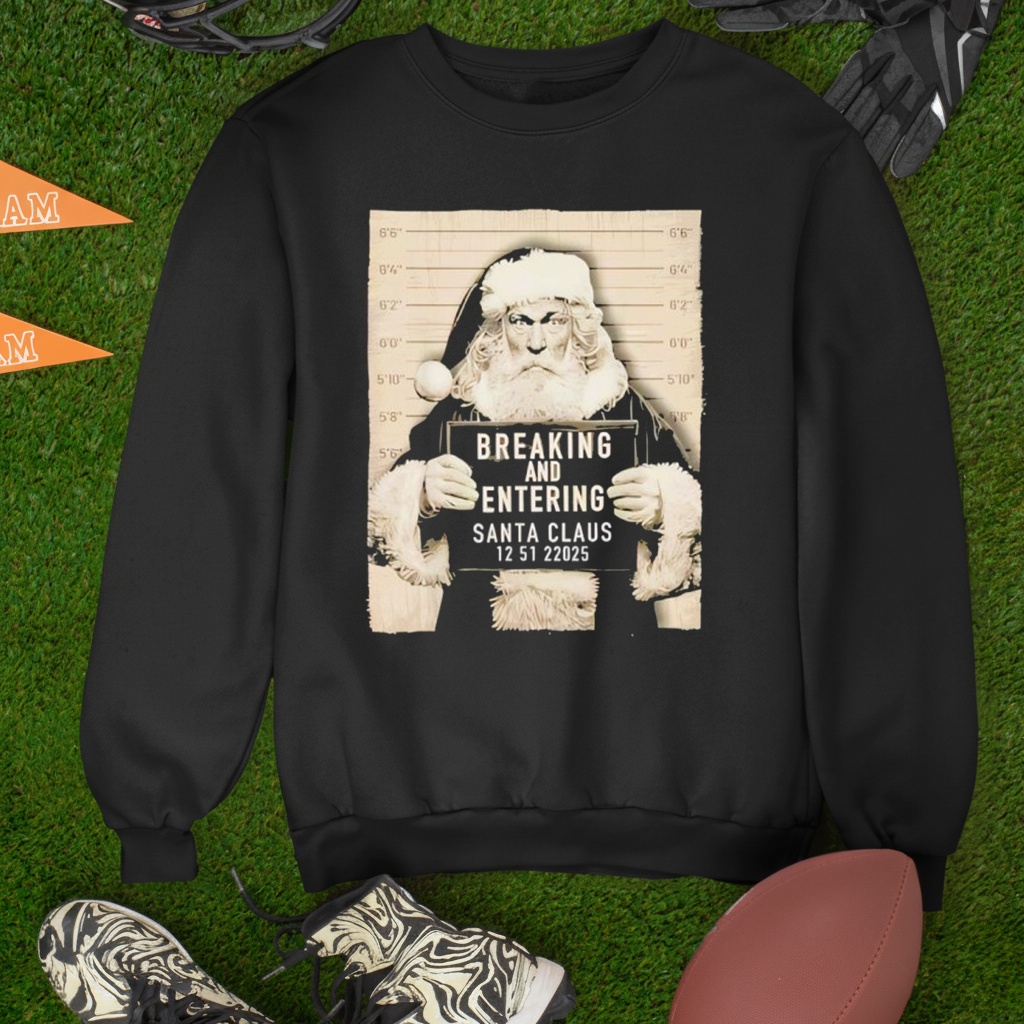 Christmas Santa Claus Humor Mugshot Xmas shirt