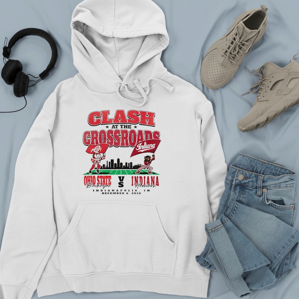Clash at the Crossroads Ohio State Buckeyes vs Indiana Hoosiers 2025 Mascot Matchup shirt