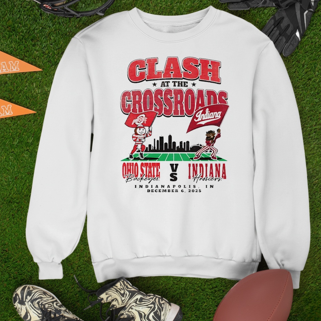 Clash at the Crossroads Ohio State Buckeyes vs Indiana Hoosiers 2025 Mascot Matchup shirt
