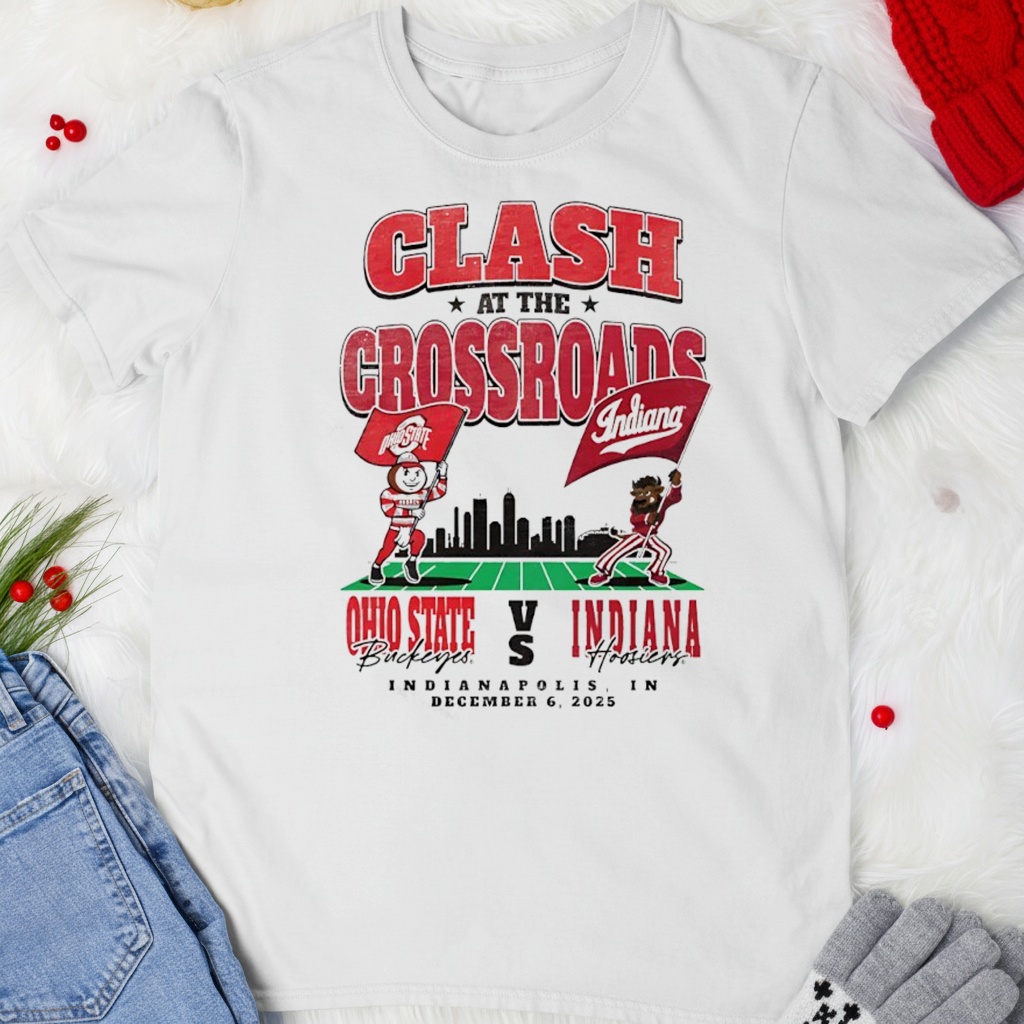 Clash at the Crossroads Ohio State Buckeyes vs Indiana Hoosiers 2025 Mascot Matchup shirt