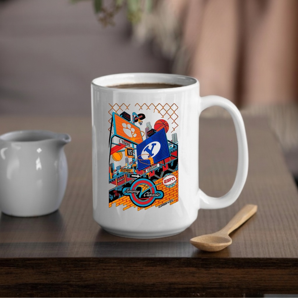 Clemson Tigers vs BYU Cougars Jimmy V classic New York city 2025 shirt