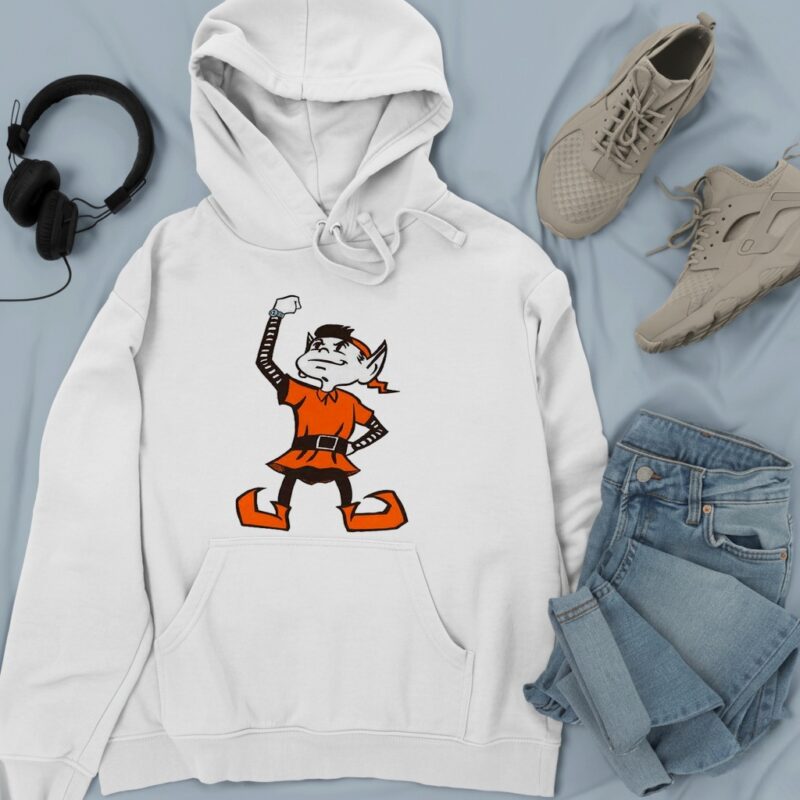 Cleveland Browns Brownie the Elf wrist up mascot_Hoodie