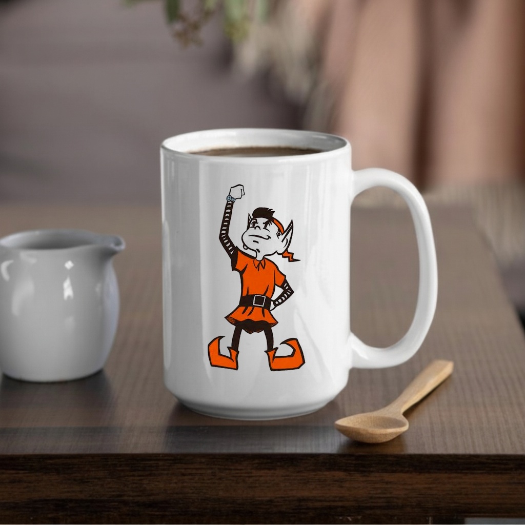 Cleveland Browns Brownie the Elf wrist up mascot shirt