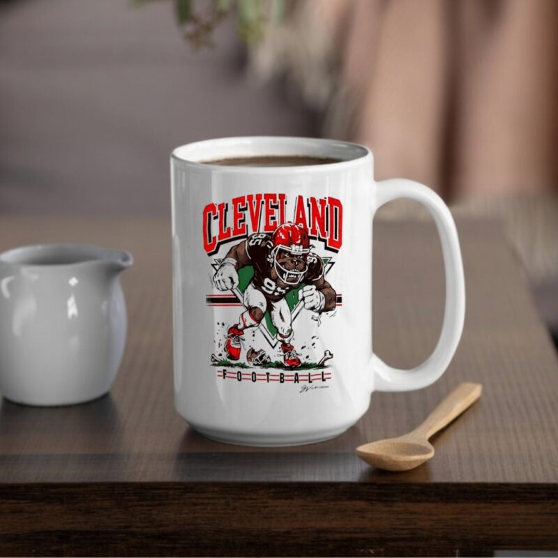 Cleveland Dawg Football mascot players_Mug