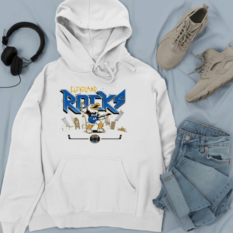 Cleveland Monsters Rocks Sully mascot_Hoodie