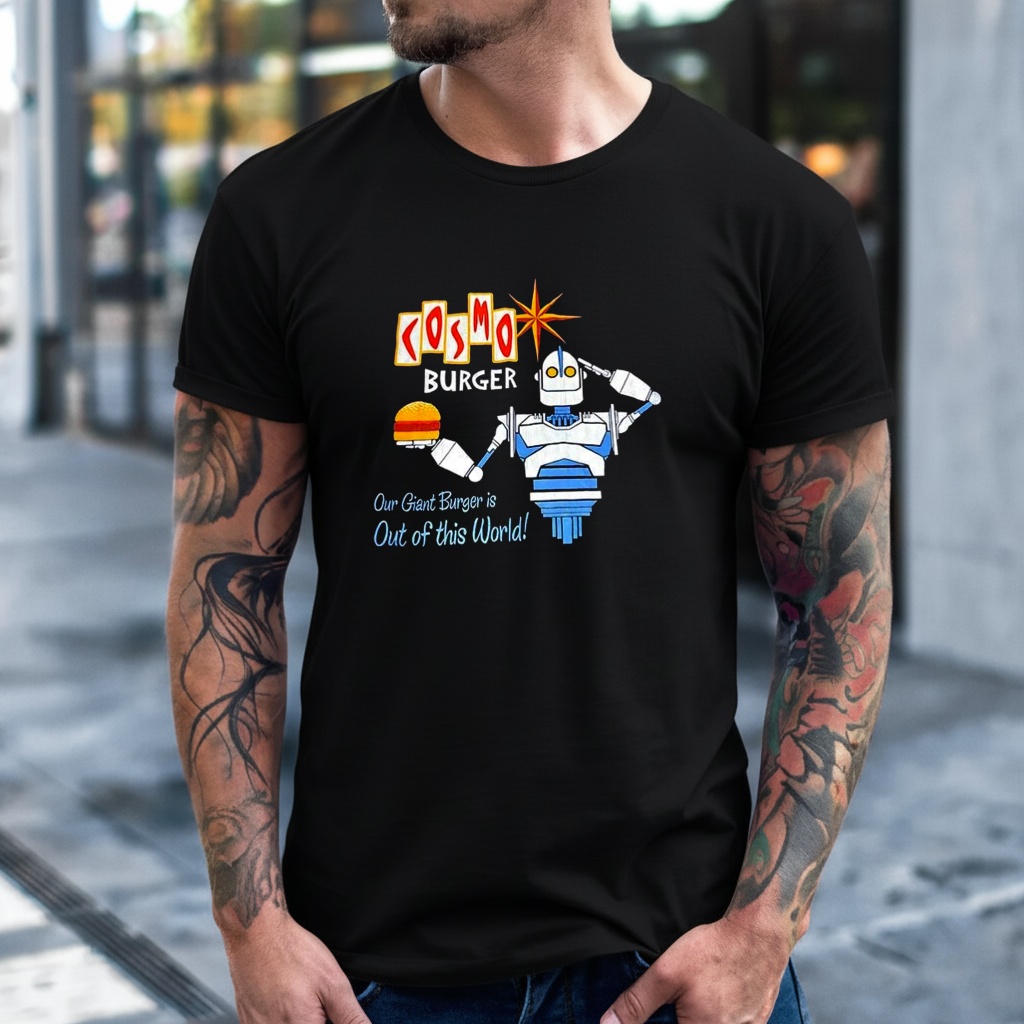 Cosmo Burger our Giant Burger is out of this World shirt