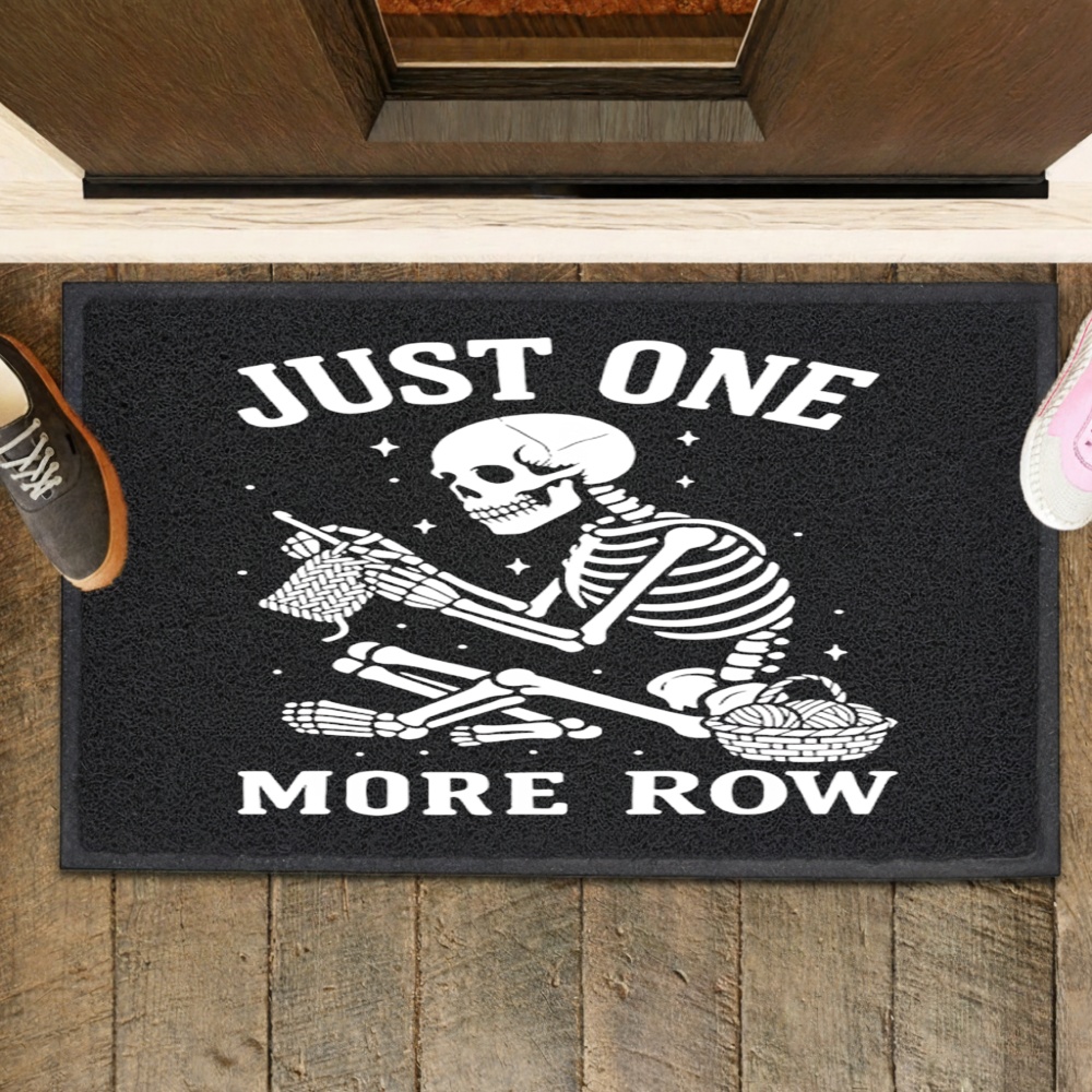 Crochet Skeleton Just One More Row Crocheting Knitting Lover Shirt