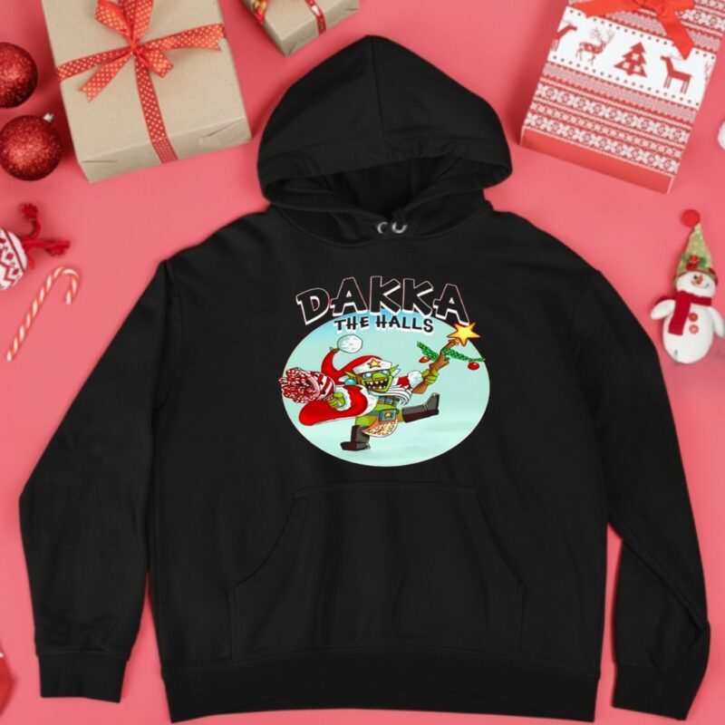 Da Red Gobbo Dakka The Halls Christmas_Hoodie