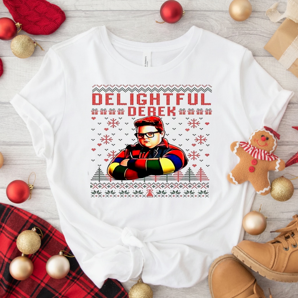 Delightful Derek Ugly Christmas shirt