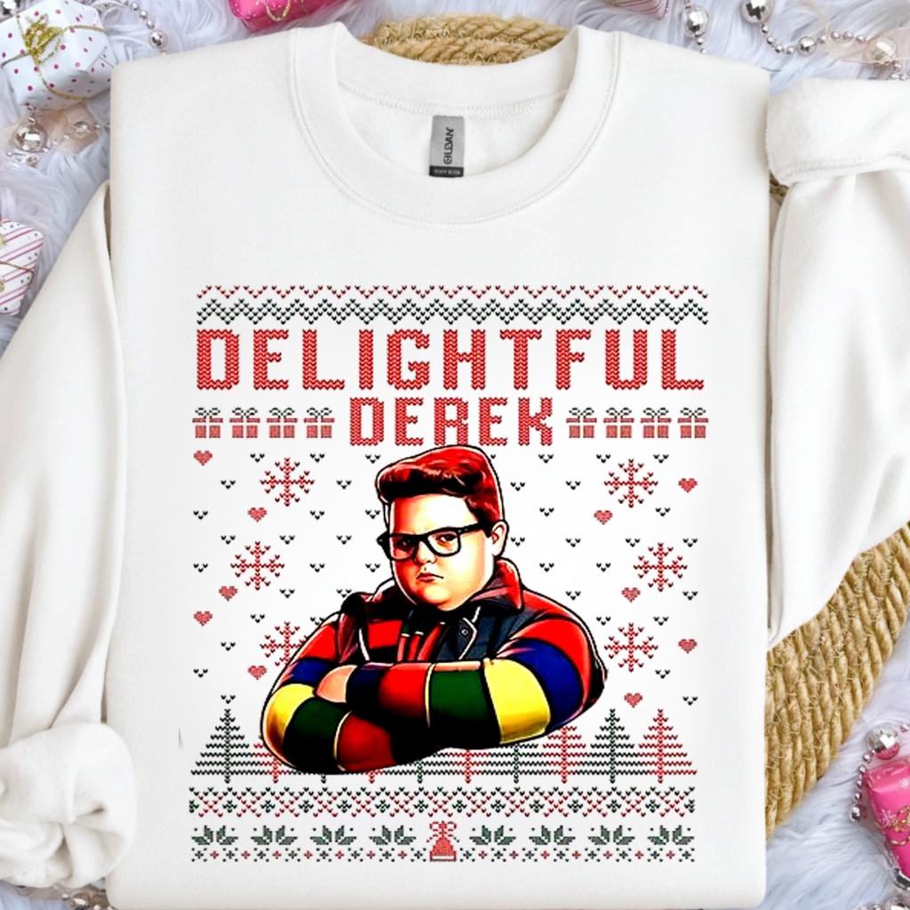 Delightful Derek Ugly Christmas shirt