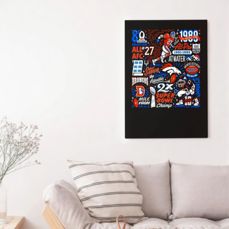 Denver Broncos legend and Pro Football Hall of Famer Steve Atwater the Smiling Assassins_Canvas