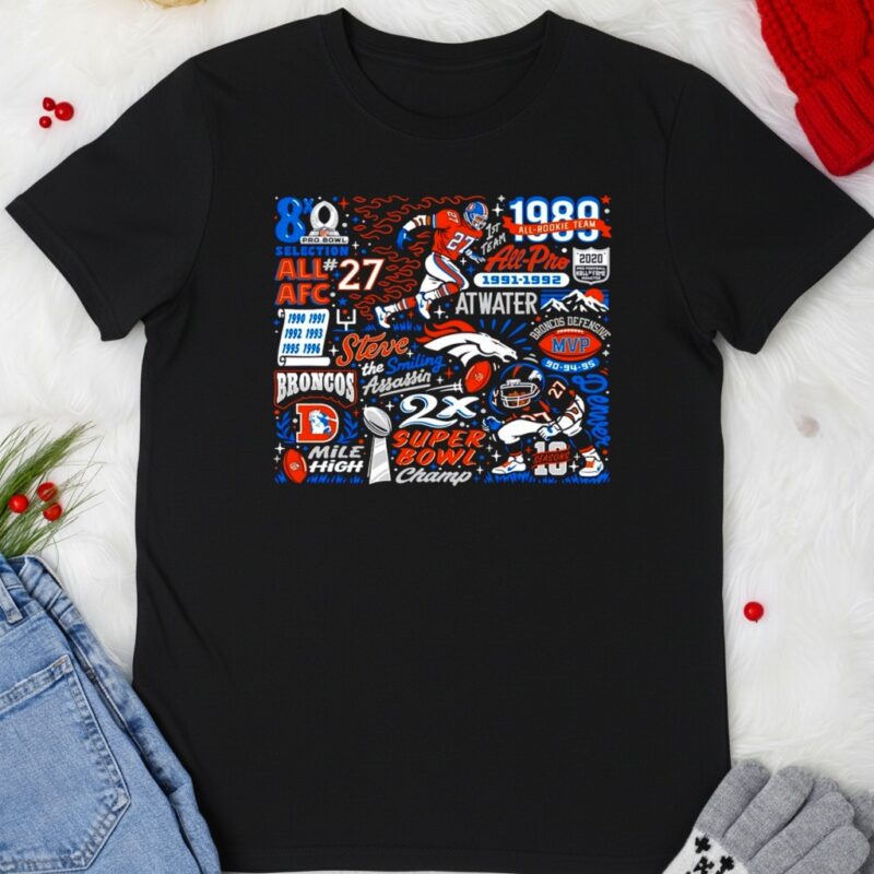 Denver Broncos legend and Pro Football Hall of Famer Steve Atwater the Smiling Assassins_T-shirt