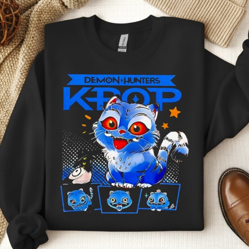 Derpy Tiger K-pop Demon Hunters Colletion_Crewneck Sweatshirt