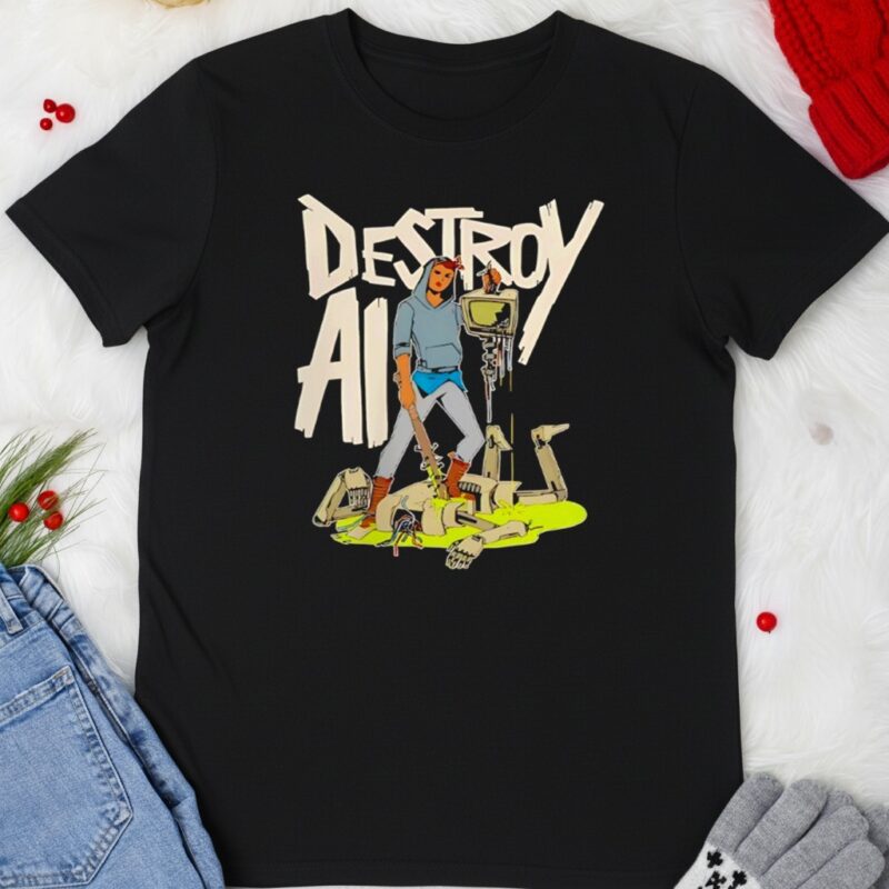 Destroy AI natural human_T-shirt