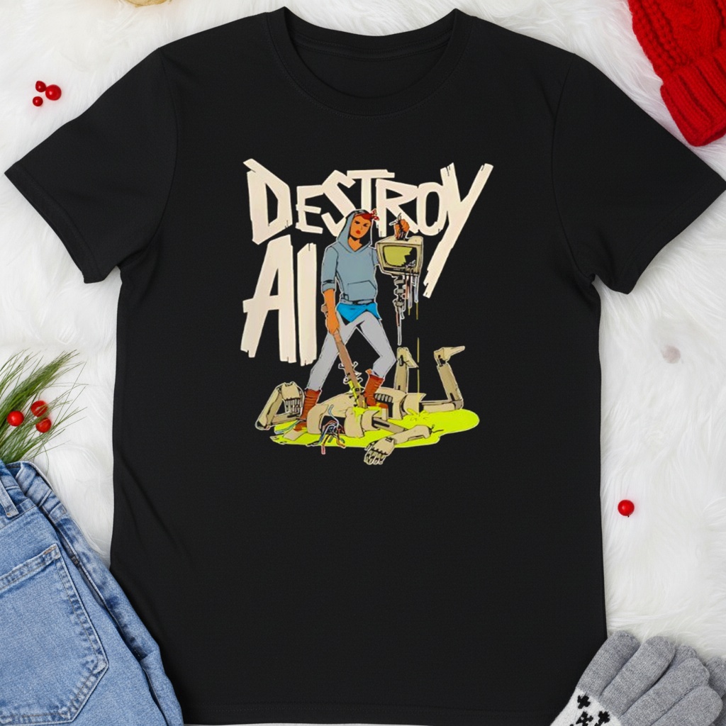 Destroy AI natural human shirt