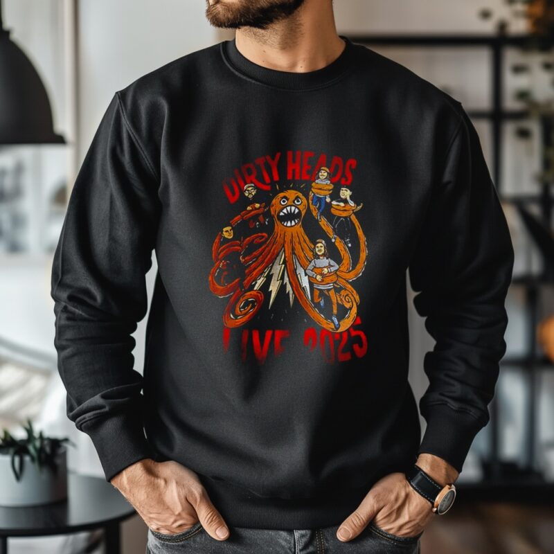 Dirty Heads Live 2025 cartoon_Crewneck Sweatshirt