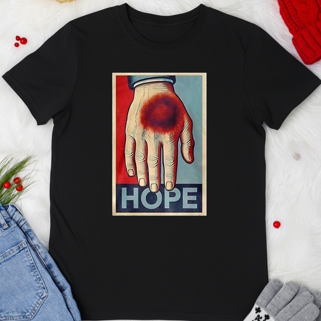 Donald Trump bruise hand Hope shirt