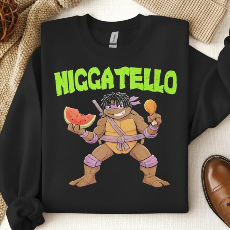 Donatello ninja Turtle_Crewneck Sweatshirt