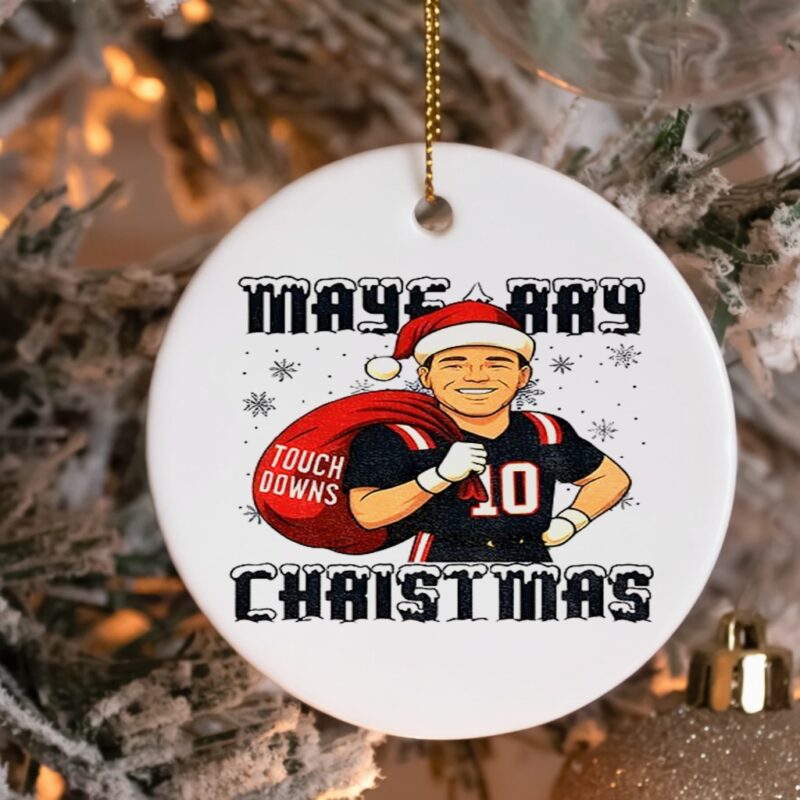 Drake Maye Christmas vintage Maye-rry Christmas_Ornaments