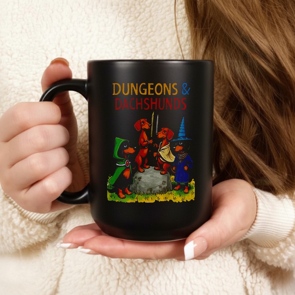 Dungeons and Dachshunds Weenie Dog Shirt