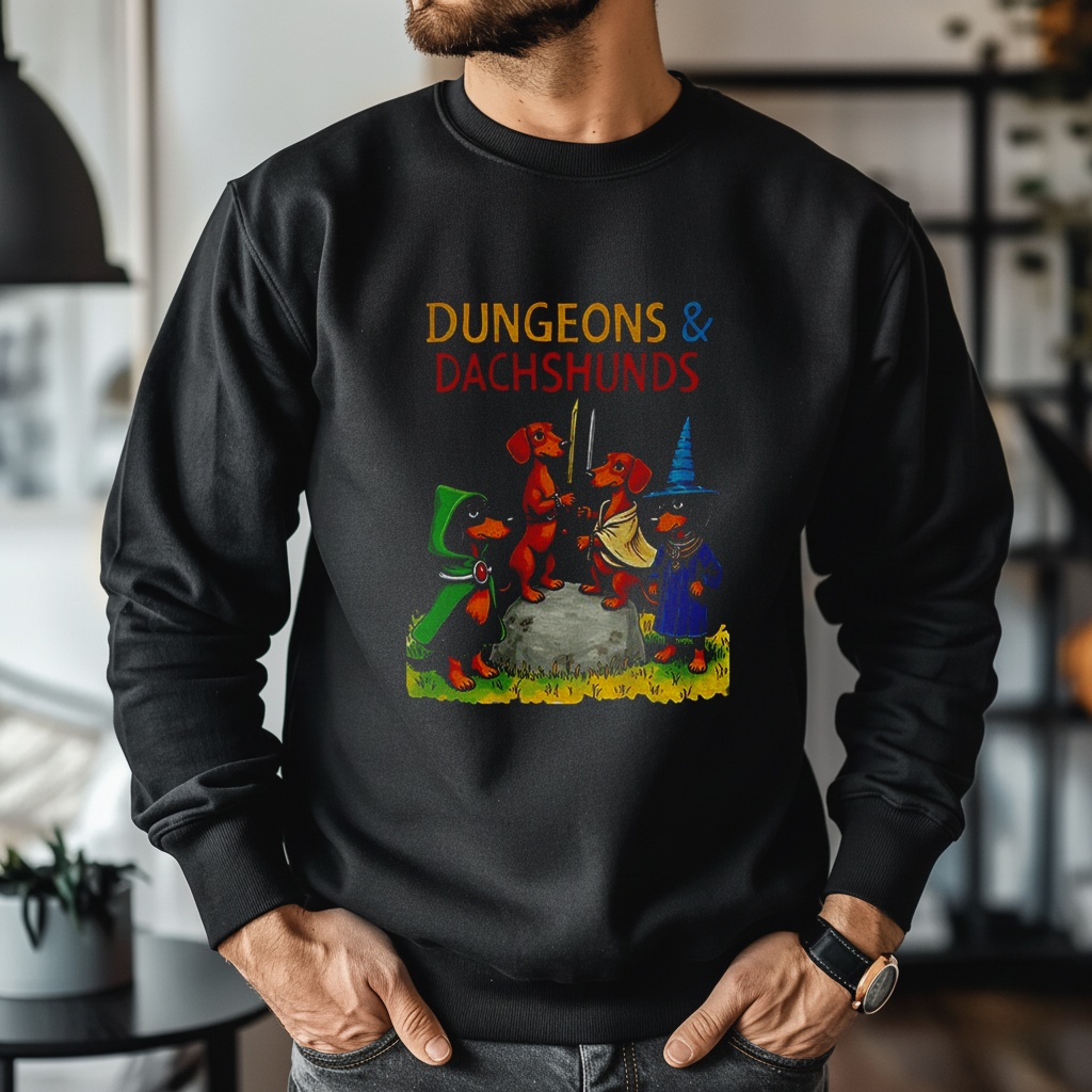 Dungeons and Dachshunds Weenie Dog Shirt