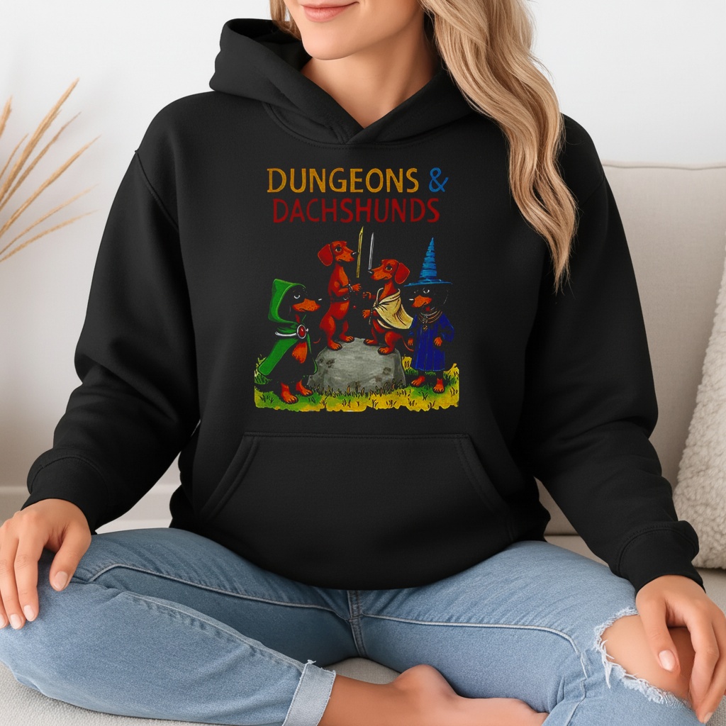 Dungeons and Dachshunds Weenie Dog Shirt