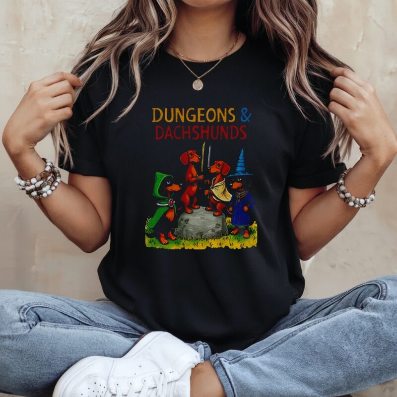 Dungeons And Dachshunds Weenie Dog_Ladies T-Shirt