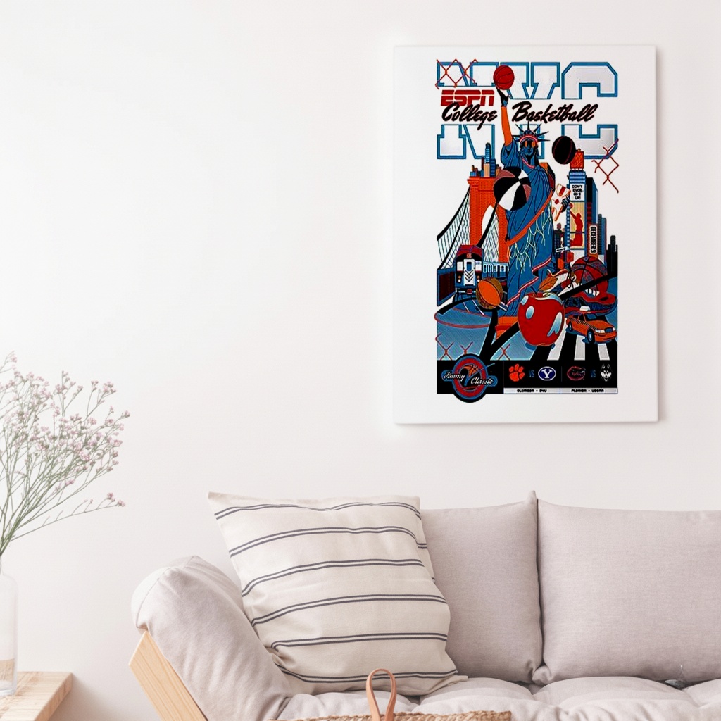 ESPN College Basketball Clemson vs BYU and Florida vs. UConn Jim V classic shirt