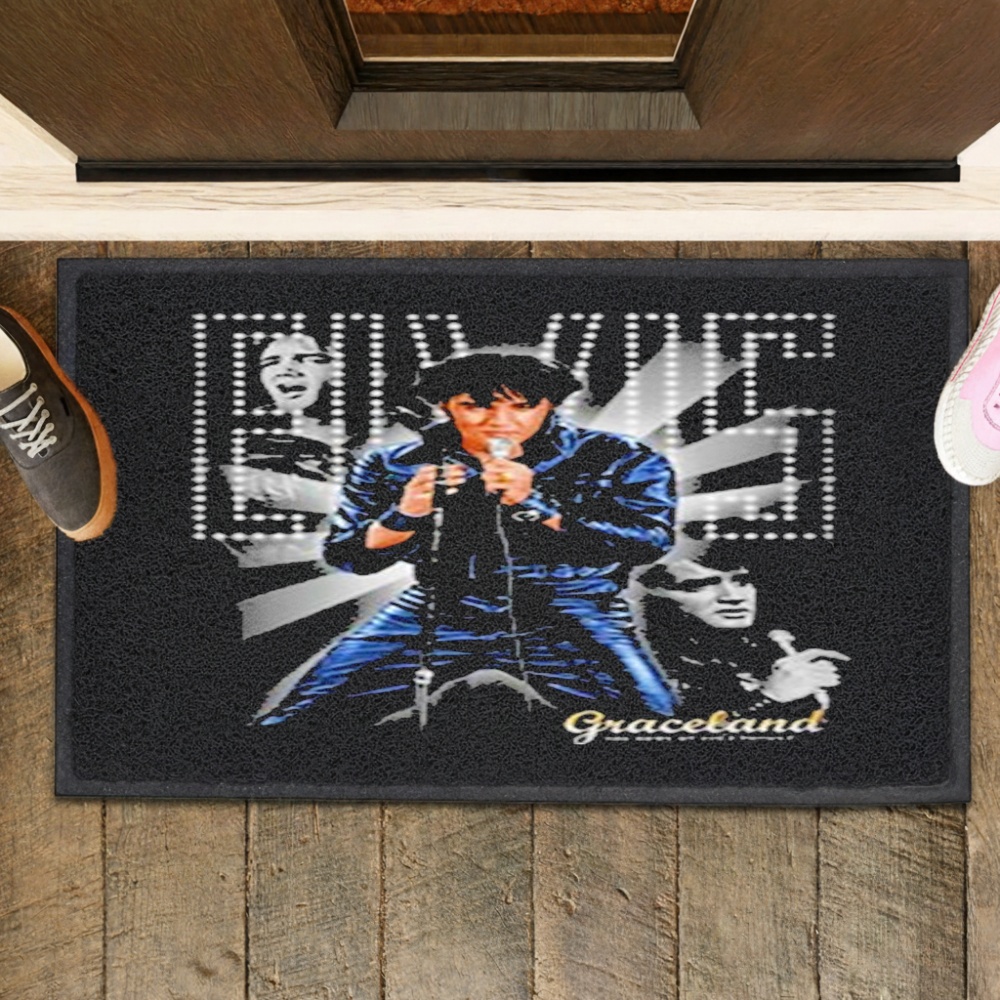 Elvis Presley Graceland 68 Special Leather Collage T-shirts