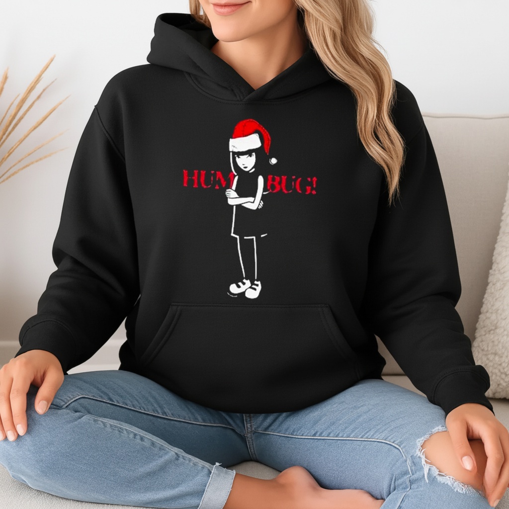 Emily The Strange Strangerous Humbug Christmas T-Shirt
