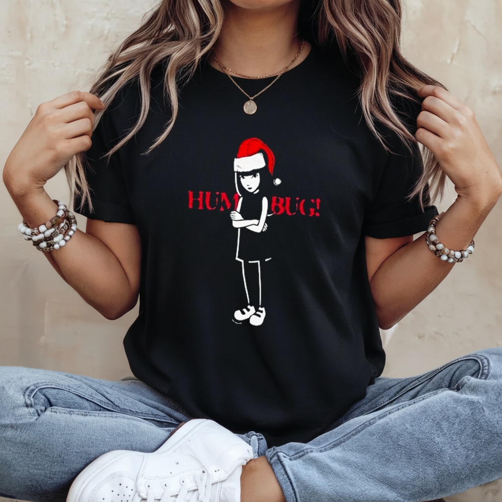 Emily The Strange Strangerous Humbug Christmas T-Shirt