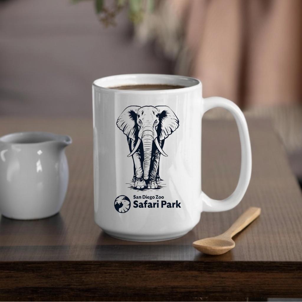 Etched Elephant San Diego Zoo Safari Park shirt