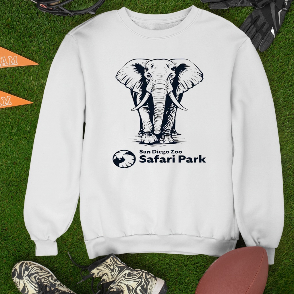 Etched Elephant San Diego Zoo Safari Park shirt
