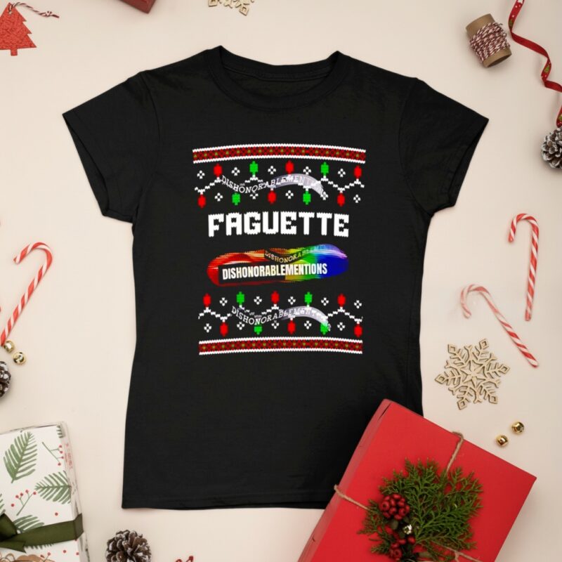 Faguette Ugly Christmas graphic_Ladies T-Shirt