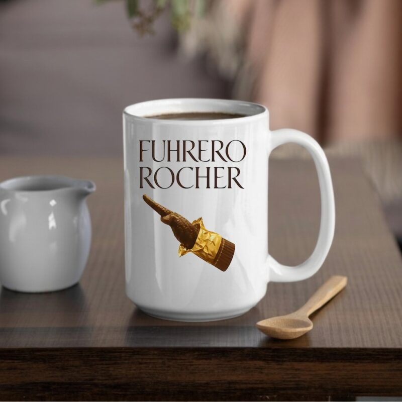 Ferrero Rocher chocolate Military salute satirical_Mug